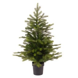 Mini kerstboom met pot hoogte 60 cm