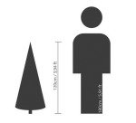 Sapin artificiel enneigé SNOWY IMPERIAL - H.120 cm