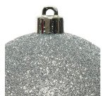 Bolas decorativas color plata - caja de 30