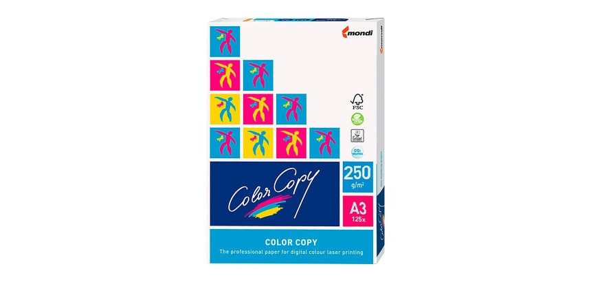 Papel blanco A3 250 g Color Copy  - paquete de 125 hojas