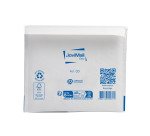 Pochette à bulles d'air kraft blanc 180x160mm - carton de 100