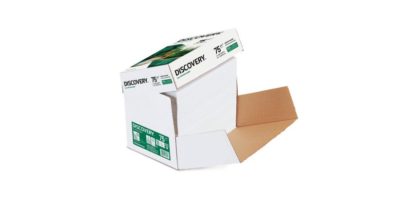 Papier A4 blanc 75 g Discovery - Boîte de 2500 feuilles