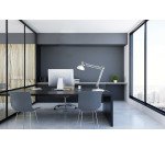 Lampe de bureau Led Lipsi - Aluminor - 7 W - E27 - Double-bras articulé