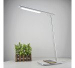 Lampe de bureau Led intégrée Bari - Aluminor - 10,9 W - Chargeur Qi