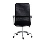 Chaise de bureau Nayo tissu et maille - Dossier haut - Mécanisme Basculant centré - Pied chrome