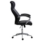 Fauteuil de direction ANYE simili cuir - avec accoudoirs - Mécanisme Basculant centré - Pieds chromé