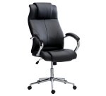 Fauteuil de direction ANYE simili cuir - avec accoudoirs - Mécanisme Basculant centré - Pieds chromé