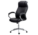 Fauteuil de direction ANYE simili cuir - avec accoudoirs - Mécanisme Basculant centré - Pieds chromé