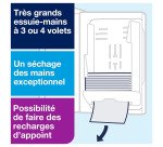 Distributeur d'Essuie-mains TorkXpress enchevêtrés H2, distribution feuille-à-feuille, modèle mince