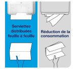 Distributeur Tork pour Essuie-mains pliés en V ou en C, H3 pour papier d'essuyage