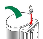 Distributeur de gel désinfectant pour abattant WC