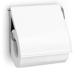 Distributeur papier toilette rouleau métal Brabantia avec couvercle