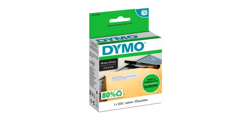 Etichette multiuso LW DYMO Multifunzione LW-11355 19 x 51 mm bianco 500 etichette