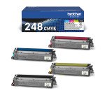 Brother Pack 4 Toners TN248 Noir Cyan Magenta Jaune pour imprimante Laser