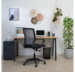 Cassettiera in metallo 3 cassetti di cui 1 grande fornita montata Bruneau