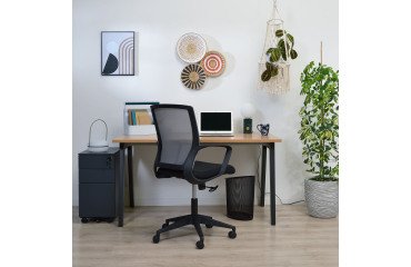 Cassettiera in metallo 3 cassetti di cui 1 grande fornita montata Bruneau