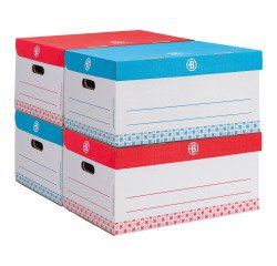 Caisse archives Carton Bruneau - H 27 x L 55 x P 36 cm - Haute résistance - Couleur