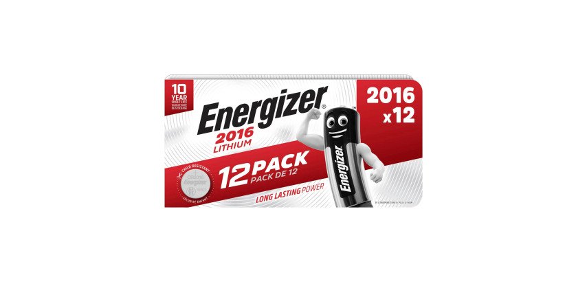 Pile Energizer 2016 al litio conf. da 12 pz