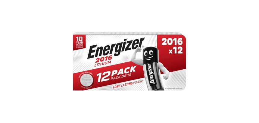Pile Energizer 2016 al litio conf. da 12 pz