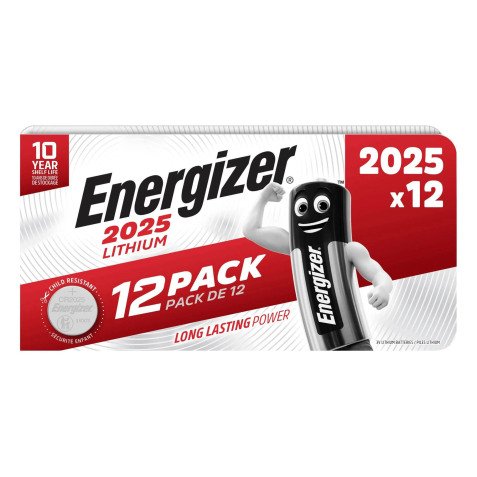 Pile Energizer 2025 Lithium BP12 - Confezione da 12