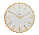 Horloge murale Epsilon Ø 30 cm - Bois naturel