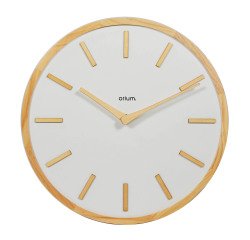 Reloj de pared Epsilon Ø 30 cm madera natural