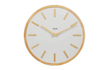 Wandklok Epsilon Ø 30 cm - natuurlijk hout