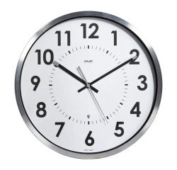 Wall clock Abby aluminum frame Ø 40 cm - Radio controlled