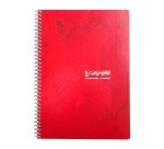 Cahier spirale Calligraphe A4 21 x 29,7 cm - petits carreaux - 100 pages