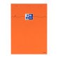 Bloc de bureau orange Oxford 21 x 29,7 cm agrafé - A4 grands carreaux - 80 feuilles