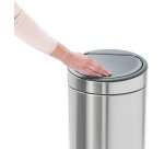 Papelera redonda 30 litros Brabantia Touch Bin inox