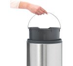 Poubelle 30 litres Brabantia Touch Bin ronde mat