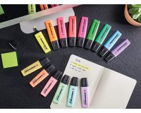 Surligneur Stabilo Boss couleurs assorties - Pochette de 8