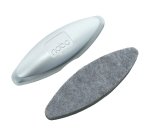 Borrador magnético gris plateado Nobo para pizarra blanca