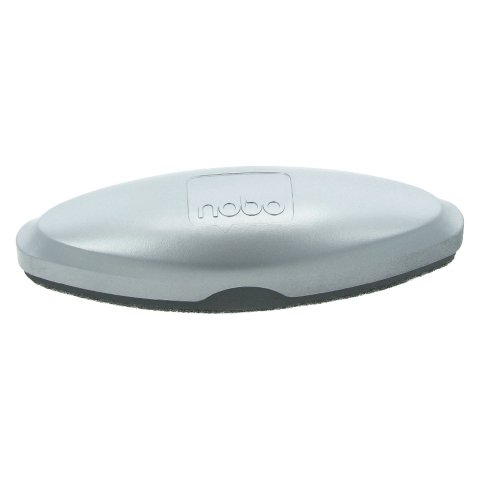 Borrador magnético gris plateado Nobo para pizarra blanca