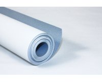 Frescopapier om te schilderen rol 1 witte zijde / 1 blauwe zijde 10 x 1 m 120 g