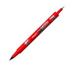 Marqueur permanent Pilot Twin double pointe - Pochette de 10 couleurs assorties