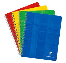 Spiral notebook Clairefontaine Metric 16.5 x 21 cm lined 120 pages