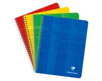 Spiraalgebonden notitieboek Clairefontaine Metric 16,5 x 21 cm gelinieerd 120 pagina's