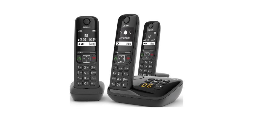 Pack trio Téléphone répondeur sans fil Gigaset  AS690A