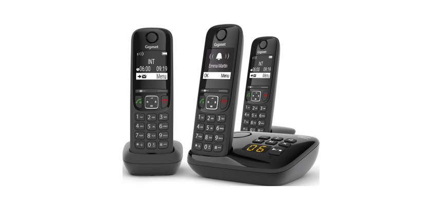 Pack trio Téléphone répondeur sans fil Gigaset  AS690A