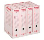 Scatole archivio in cartone bianco formato legale Storage Acco King Mec dorso 9 cm 32 unità
