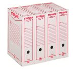 Scatole archivio in cartone bianco formato A4 Storage Acco King Mec dorso 9 cm 32 unità