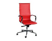 Sedia Direzionale STAR ITALIA Aurea Mood con schienale alto e struttura in acciaio cromato