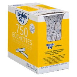 Sucre en poudre Béghin Say - Boîte distributrice de 750 sticks