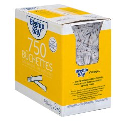 Sucre en poudre Béghin Say - Boîte distributrice de 750 sticks