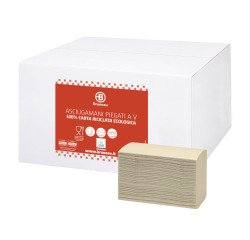 Carta asciugamani Bruneau - riciclata - 2 veli - piegata a V - 15 unità da 200 fogli