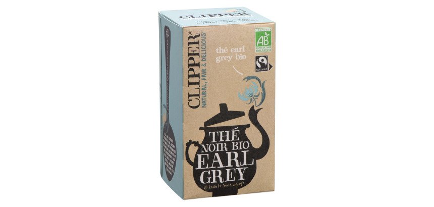 The noir Earl grey bio Clipper - Boîte de 20 sachets