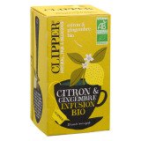 Infusion citron gingembre bio Clipper - Boîte de 20 sachets