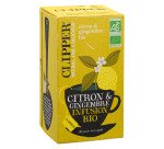 Infusion citron gingembre bio Clipper - Boîte de 20 sachets